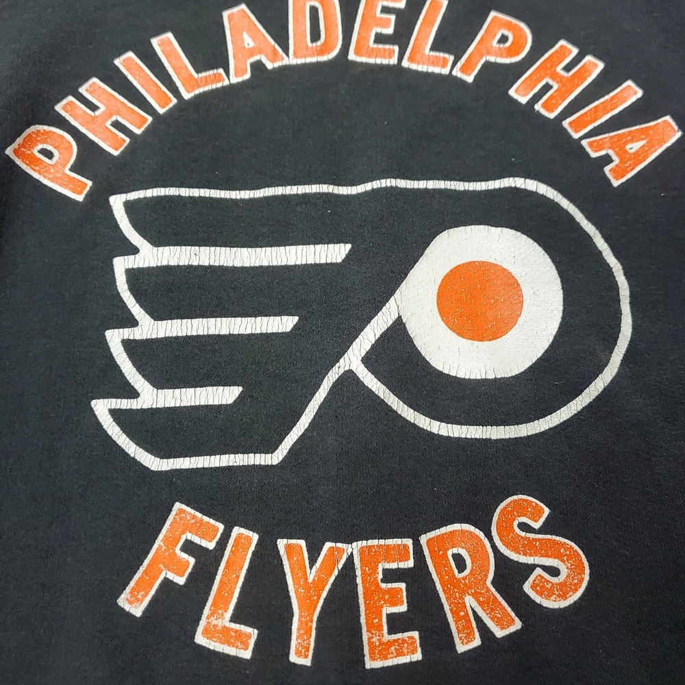 Trench Mens Vintage Philadelphia Flyers Sweatshirt Size XL Crew Neck Hockey - Picture 5 of 13